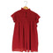 ザラ ZARA ギャザー フリル ノースリーブ ブラウス レディース import:XS