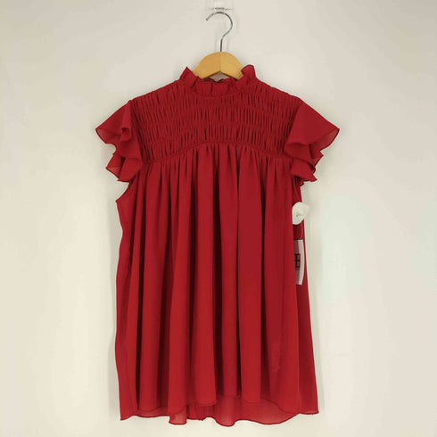 ザラ ZARA ギャザー フリル ノースリーブ ブラウス レディース import:XS