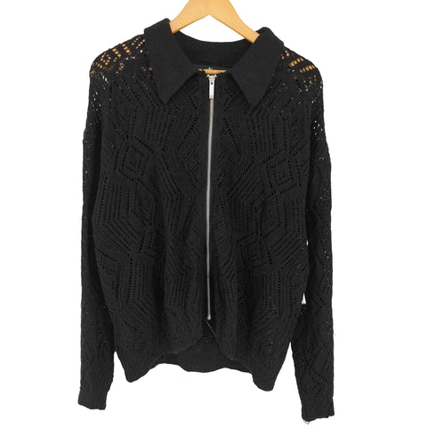 ノーアイディー NO ID. シアーニットZIPシャツBLZ メンズ ONE SIZE