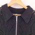 ノーアイディー NO ID. シアーニットZIPシャツBLZ メンズ ONE SIZE