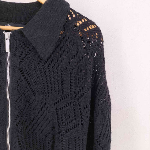 ノーアイディー NO ID. シアーニットZIPシャツBLZ メンズ ONE SIZE