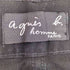 アニエスベーオム Agnes b.homme モロッコ製 コットンツイル スリムパンツ メンズ 38