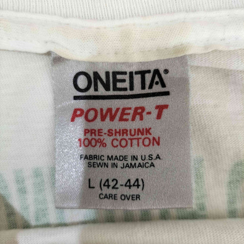 オニータ ONEITA USA製 NeighborWorks プリントTEE シングルステッチ メンズ JPN:L