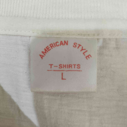 AMERICAN STYLE フロントプリントTEE シングルステッチ 万里の長城 メンズ import:L