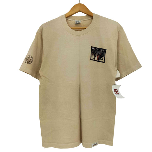 CRAZY SHIRT HAWAII USA製 コーヒー染め アート Tシャツ 袖シングル/裾ダブル メンズ import:M