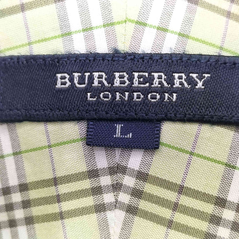 バーバリーロンドン BURBERRY LONDON チェック ボタンダウンシャツ メンズ import:L