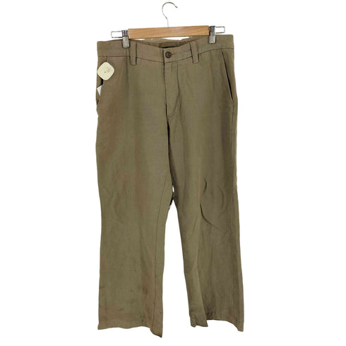 バナナリパブリック BANANA REPUBLIC リネン ノータック パンツ メンズ 33inch