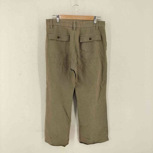 バナナリパブリック BANANA REPUBLIC リネン ノータック パンツ メンズ 33inch