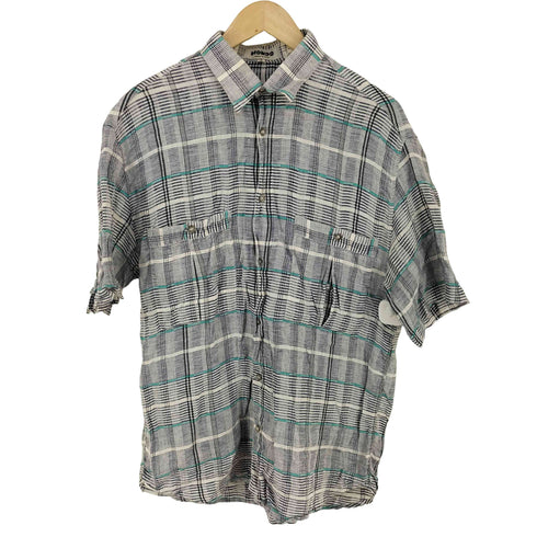 MONDO DI MARCO S/S リネンチェックシャツ メンズ