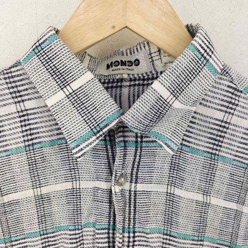 MONDO DI MARCO S/S リネンチェックシャツ メンズ