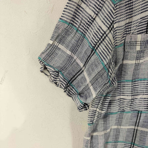 MONDO DI MARCO S/S リネンチェックシャツ メンズ