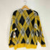 マウジー moussy SHAGGY KNIT ARGYLE カーディガン レディース FREE