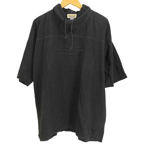 90s EZZE WEAR ハーフジップ 半袖 コットンプルオーバーシャツ メンズ import:M