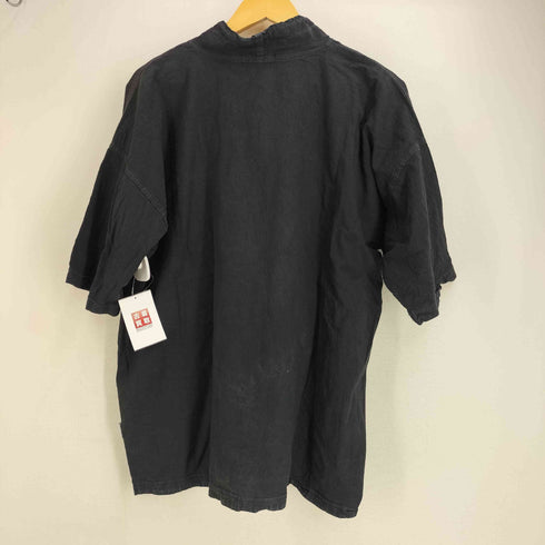 90s EZZE WEAR ハーフジップ 半袖 コットンプルオーバーシャツ メンズ import:M