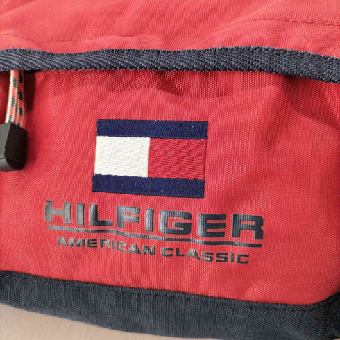 トミーヒルフィガー TOMMY HILFIGER ロゴプリント刺繍 ツートンボディバッグ メンズ