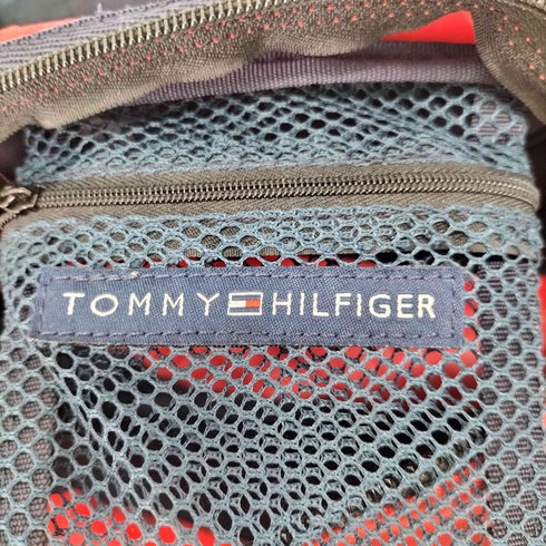 トミーヒルフィガー TOMMY HILFIGER ロゴプリント刺繍 ツートンボディバッグ メンズ
