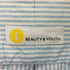 ビューティーアンドユースユナイテッドアローズ BEAUTY & YOUTH UNITED ARROWS ストライプ バンドカラー オーバーサイズシャツ ユニセックス メンズ JPN:M