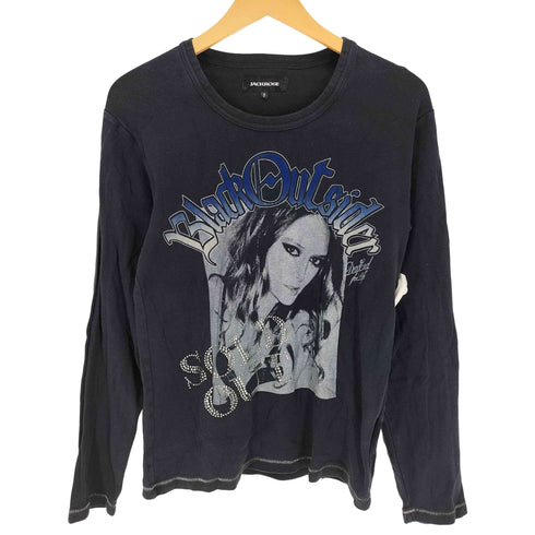 ジャックローズ JACKROSE Black Out Sider スパンコール プリント L/S Tシャツ Y2K メンズ JPN:3