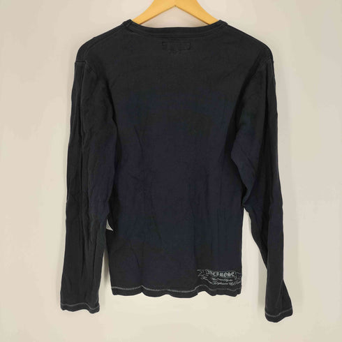ジャックローズ JACKROSE Black Out Sider スパンコール プリント L/S Tシャツ Y2K メンズ JPN:3
