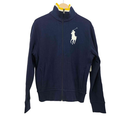 ポロバイラルフローレン Polo by RALPH LAUREN ビッグポニー刺繍 鹿の子 トラック ジャケット メンズ import:M