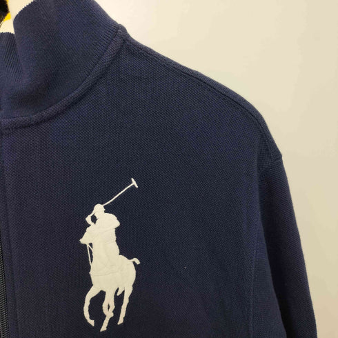 ポロバイラルフローレン Polo by RALPH LAUREN ビッグポニー刺繍 鹿の子 トラック ジャケット メンズ import:M