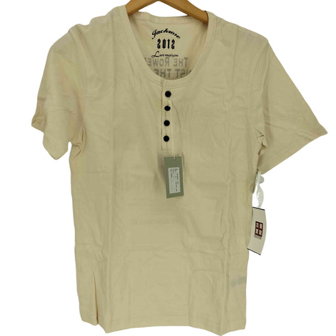 ジャックローズ JACKROSE 2012 Evolves Authentic バック プリント ヘンリーネック Tシャツ メンズ JPN:3