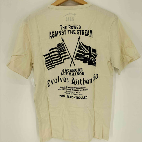 ジャックローズ JACKROSE 2012 Evolves Authentic バック プリント ヘンリーネック Tシャツ メンズ JPN:3