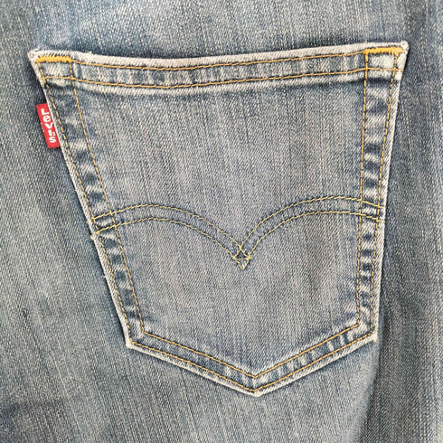 リーバイス Levis ボタン裏4309刻印 ダメージストレートデニム レディース 28inch