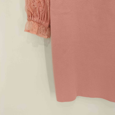 ジルスチュアート JILLSTUART ニットレース切替 ワンピース レディース FREE