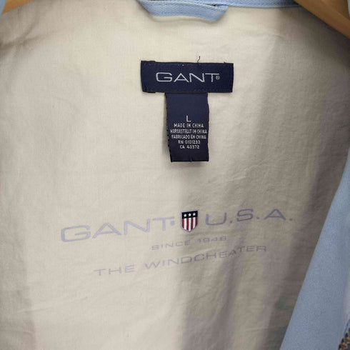 ガント GANT ロゴ 米国旗 刺繍 チンストラップ スイングトップ ハリントン ジャケット ブルゾン メンズ import:L