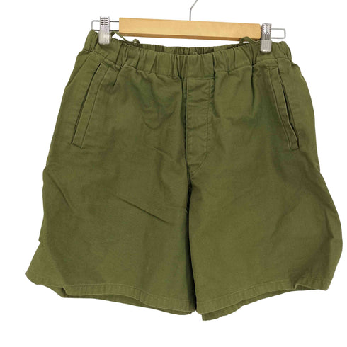 バブアー Barbour ボタンフライ コットン イージー ショート パンツ ショーツ メンズ M