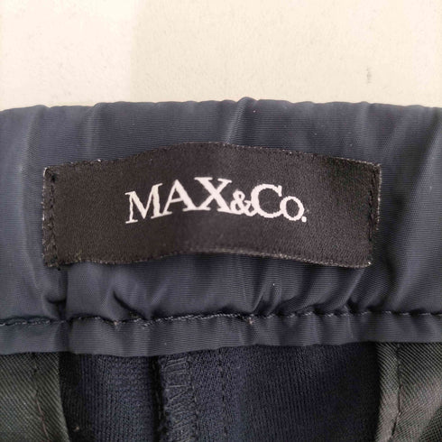 マックスアンドコー MAX & CO. ベロア切替 チェック柄パンツ レディース S