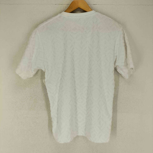 エディフィス EDIFICE 幾何学模様パイル地Tシャツ メンズ M