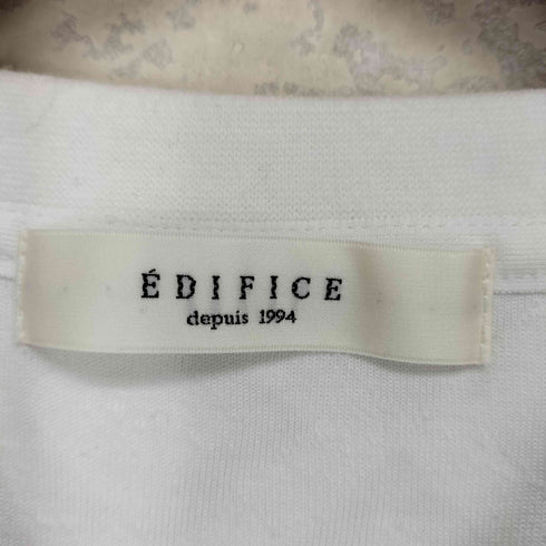 エディフィス EDIFICE 幾何学模様パイル地Tシャツ メンズ M