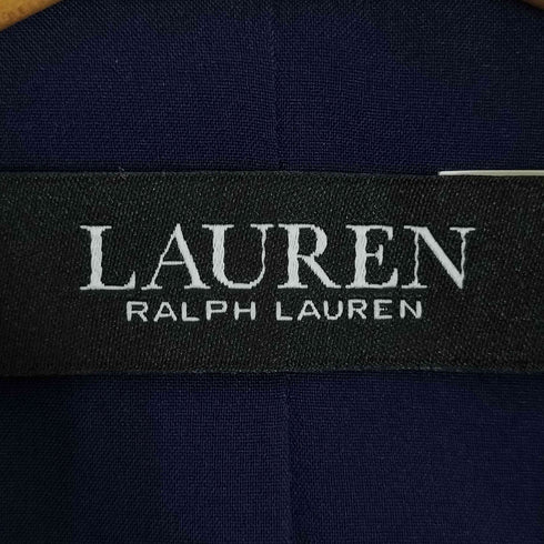 ローレンラルフローレン LAUREN RALPH LAUREN ツートーン ジョーゼット ブレザー 紺ブレ 2B テーラードジャケット レディース 00