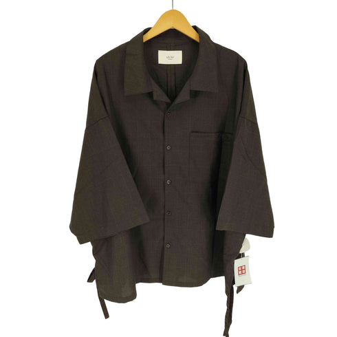 シキトウキョウ shiki tokyo グラフチェック 開襟 オープンカラー S/S シャツ ボックスシルエット メンズ JPN:L