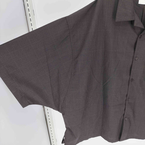 シキトウキョウ shiki tokyo グラフチェック 開襟 オープンカラー S/S シャツ ボックスシルエット メンズ JPN:L
