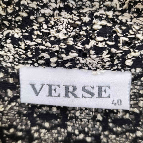 VERSE 総柄 ニットシャツジャケット レディース 40