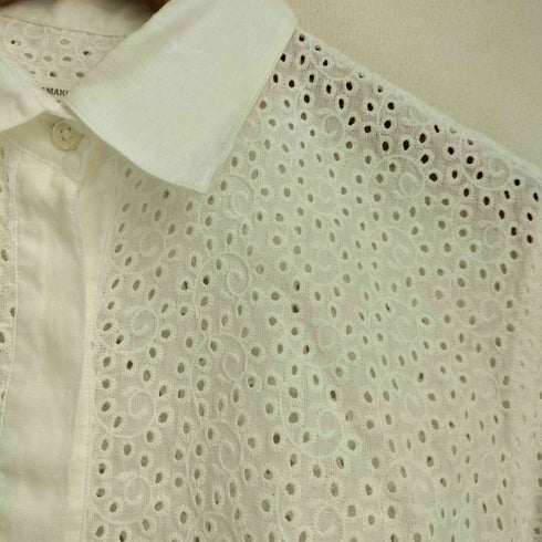 メーカーズシャツカマクラ Makers Shirt 鎌倉 Pure Linen 刺繍レースシャツ レディース 9