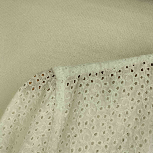 メーカーズシャツカマクラ Makers Shirt 鎌倉 Pure Linen 刺繍レースシャツ レディース 9