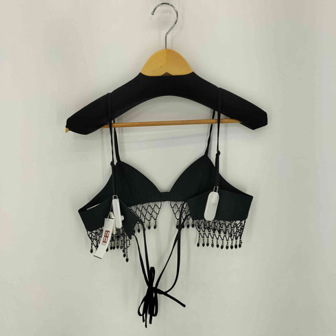 TANAKA DAISUKE 25SS beads fringe bra Black レディース