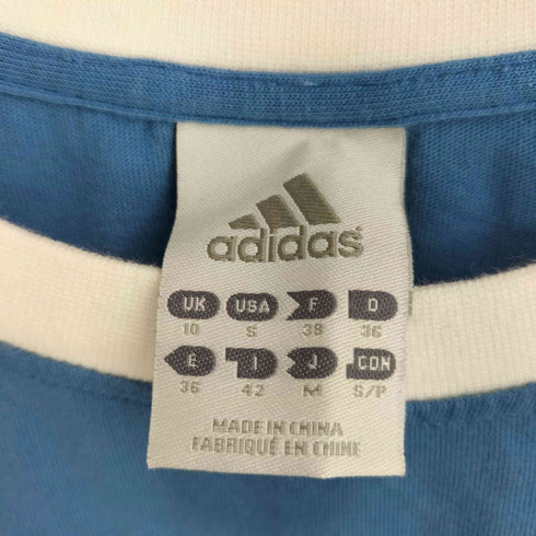 アディダス adidas 00s 3ストライプ ラグランスリーブ ロゴプリントカットソー レディース M