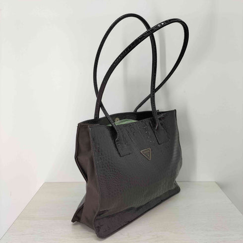 ゲス GUESS クロコダイル型押し レザートートバッグ レディース