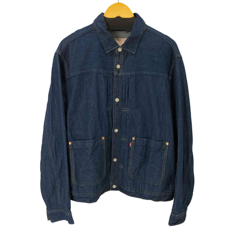 リーバイス Levis PLEATS TRUCKER JAKET MEDIUM INDIGO プリーツ トラッカージャケット メンズ JPN:L