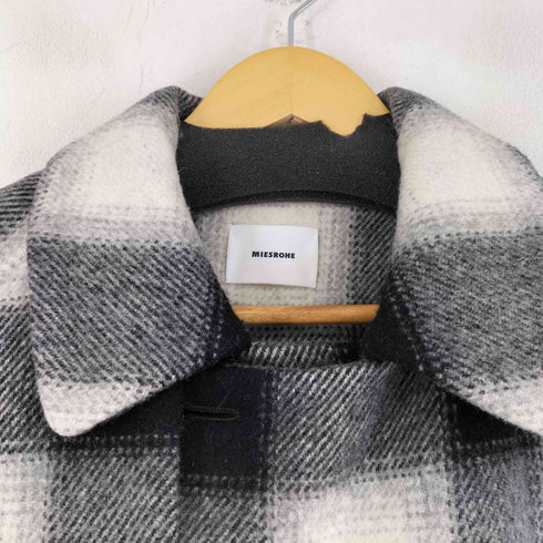 MIESROHE ドルマンステンカラー ウールチェックコート レディース JPN:0