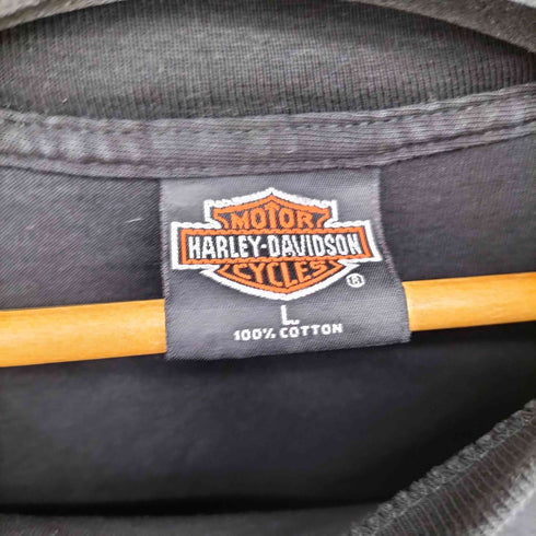ハーレーダビッドソン HARLEY-DAVIDSON 1999コピーライト 90S MADE IN USA イーグルプリント Tシャツ メンズ import:L