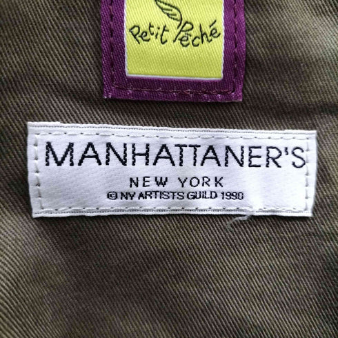 マンハッタナーズ Manhattaners ネコ 絵画デザインキャンパストートバッグ レディース