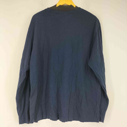 トミーヒルフィガー TOMMY HILFIGER リブライン ロゴ クルーネック L/S Tシャツ レディース XL