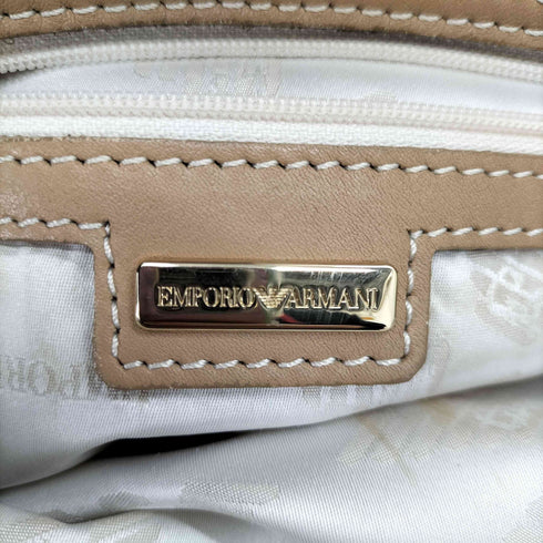 エンポリオアルマーニ EMPORIO ARMANI フェイクレザー切替 ロゴデザイントートバッグ レディース