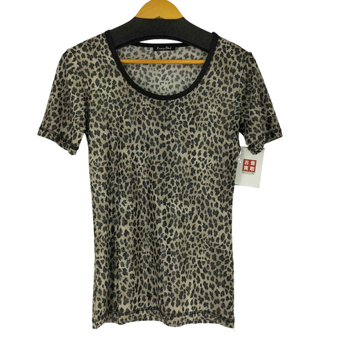 LUXURY BLACK ラメレオパード カットソー レディース 1
